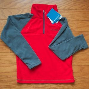 NWT! Columbia 1/4 Zip Fleece Pullover Youth Small